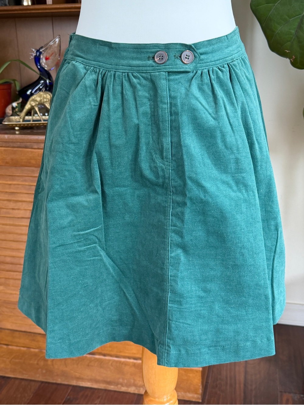 Roolee Teal Evergreen Short Skirt L NWT